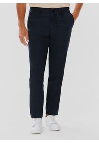 Pako Lorente - PAKO LORENTE – Męskie spodnie w kolorze granatowym w kratę. Kolor: niebieski #1