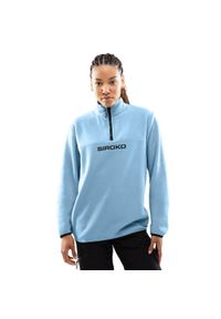 Damska bluza z grubego polaru Sporty zimowe SIROKO Momji-W. Kolor: niebieski. Materiał: polar. Sezon: zima #1