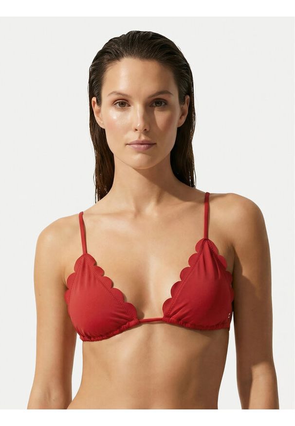 Hugo - HUGO Góra od bikini Original 50555660 Czerwony Regular Fit. Kolor: czerwony. Materiał: syntetyk