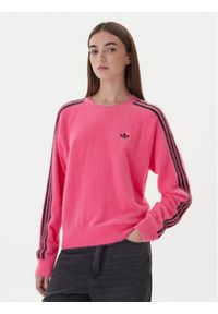 Adidas - adidas Bluza adicolor Holiday JX7811 Różowy Loose Fit. Kolor: różowy. Materiał: syntetyk #1