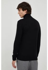 TIGER OF SWEDEN - Tiger Of Sweden sweter wełniany męski kolor czarny lekki z golferm. Typ kołnierza: golf. Kolor: czarny. Materiał: wełna. Długość rękawa: długi rękaw. Długość: długie #3