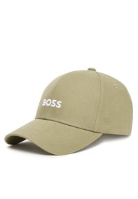 BOSS Czapka z daszkiem 50495121 Zielony. Kolor: zielony. Materiał: materiał, bawełna