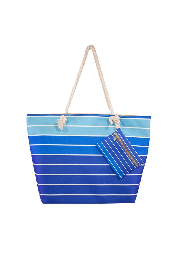 SUN & SURF - Torba plażowa Navy/blue 40x60 cm