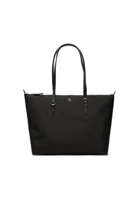 Lauren Ralph Lauren Torebka 431916737002 Czarny. Kolor: czarny. Materiał: skórzane