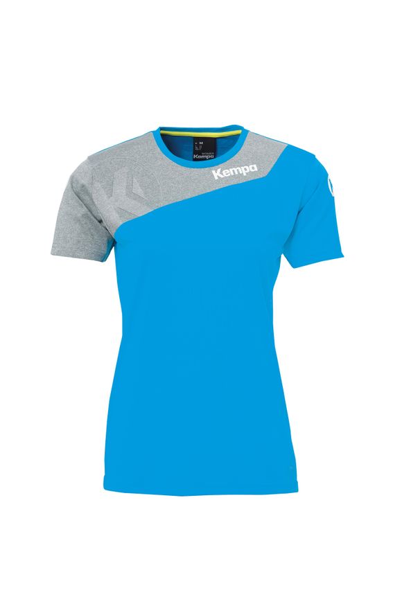 KEMPA - Damska koszulka Kempa Core 2.0. Kolor: wielokolorowy, niebieski, szary. Materiał: tkanina, poliester