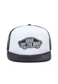 Czapka Vans Classic Patch Trucker Cap VN000H2VYB21 - czarno-biała. Kolor: czarny, biały, wielokolorowy. Materiał: poliester. Wzór: aplikacja. Styl: elegancki #1