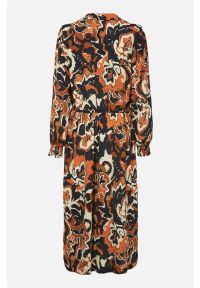Freequent - Wzorzysta sukienka z wiskozy Alberte. Kolor: pomarańczowy. Materiał: wiskoza. Styl: elegancki #2