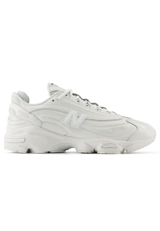 Buty unisex New Balance M1000BW – białe. Kolor: biały. Materiał: materiał, skóra. Szerokość cholewki: normalna