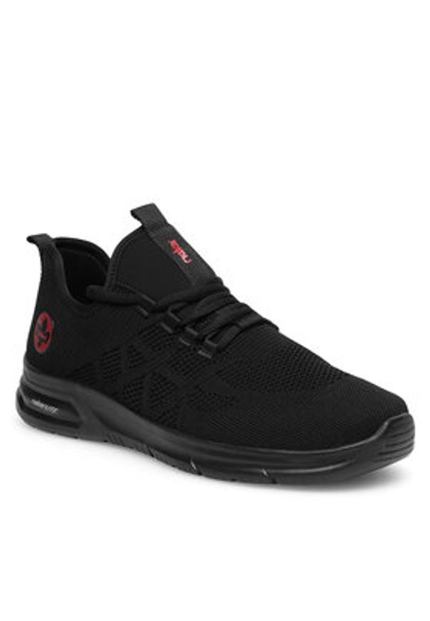 Rieker Sneakersy B7376-00 Czarny. Kolor: czarny. Materiał: materiał