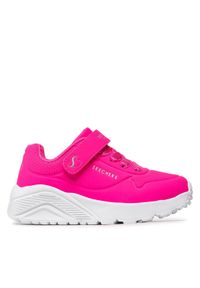 skechers - Skechers Sneakersy Uno Lite 310451L/HTPK Różowy. Kolor: różowy. Materiał: skóra