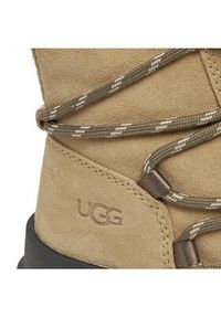 Ugg Botki W Brisbane Lace Up 1143841 Beżowy. Kolor: beżowy. Materiał: zamsz, skóra #6