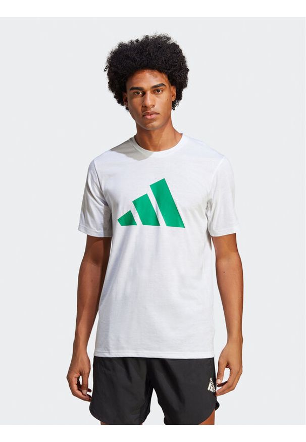 Adidas - adidas Koszulka techniczna Essentials Feelready Logo IC1219 Biały Regular Fit. Kolor: biały. Materiał: syntetyk
