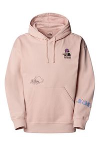 The North Face Bluza Unisex Mountain Cleanup NF0A8C2V Różowy Oversize. Kolor: różowy. Materiał: bawełna #6