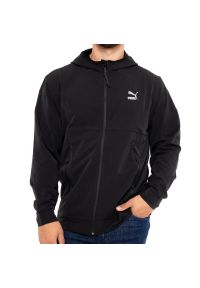 Bluza męska z kapturem Puma CLSX+ FZ. Typ kołnierza: kaptur. Kolor: czarny. Sport: bieganie #1