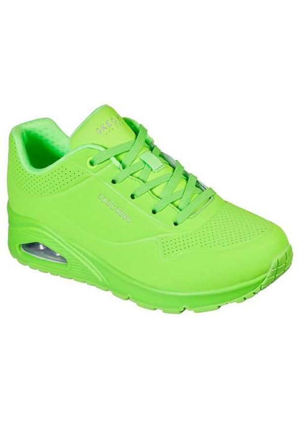 skechers - Buty do chodzenia damskie Skechers Night Shades. Zapięcie: sznurówki. Kolor: wielokolorowy, zielony. Materiał: materiał, syntetyk. Szerokość cholewki: normalna. Sport: turystyka piesza