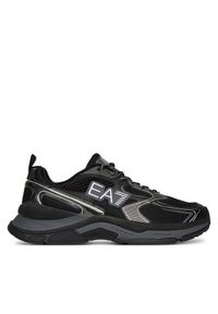 EA7 Emporio Armani Sneakersy X8X249 XK446 N543 Czarny. Kolor: czarny. Materiał: skóra