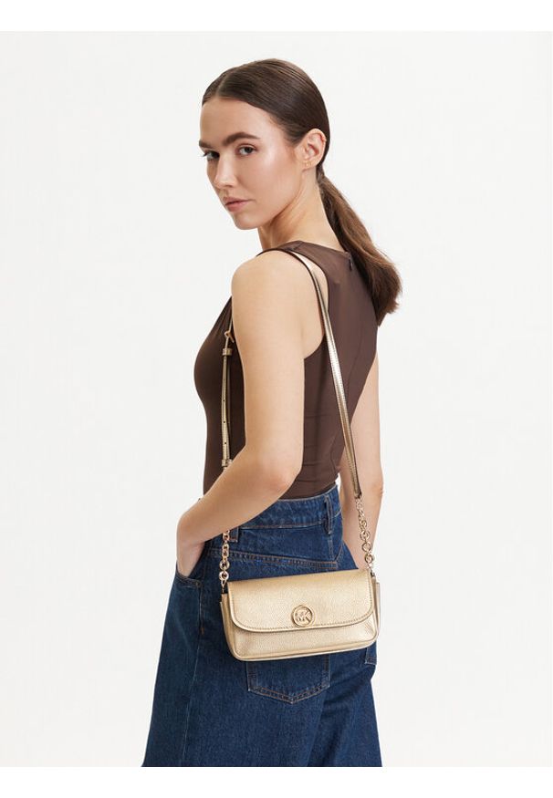 MICHAEL Michael Kors Torebka Nolita 32S6GY5C5M Złoty. Kolor: złoty. Materiał: skórzane