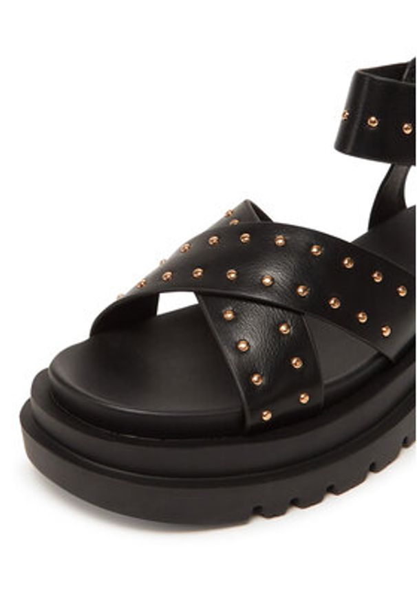 DeeZee Sandały HY1708-01 Czarny. Kolor: czarny. Materiał: syntetyk