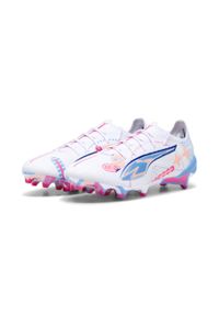 Puma - Buty piłkarskie ULTRA 5 ULTIMATE VOLUME UP FG PUMA. Kolor: biały, wielokolorowy, niebieski. Sport: piłka nożna