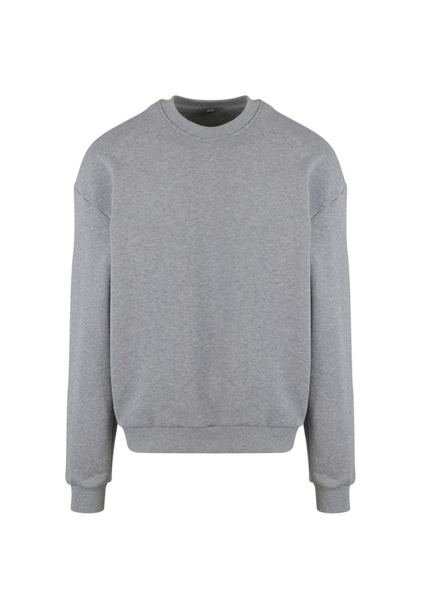 BUILD YOUR BRAND - Bluza Unisex Dla Dorosłych Ultra Heavy Crew Neck. Kolor: szary
