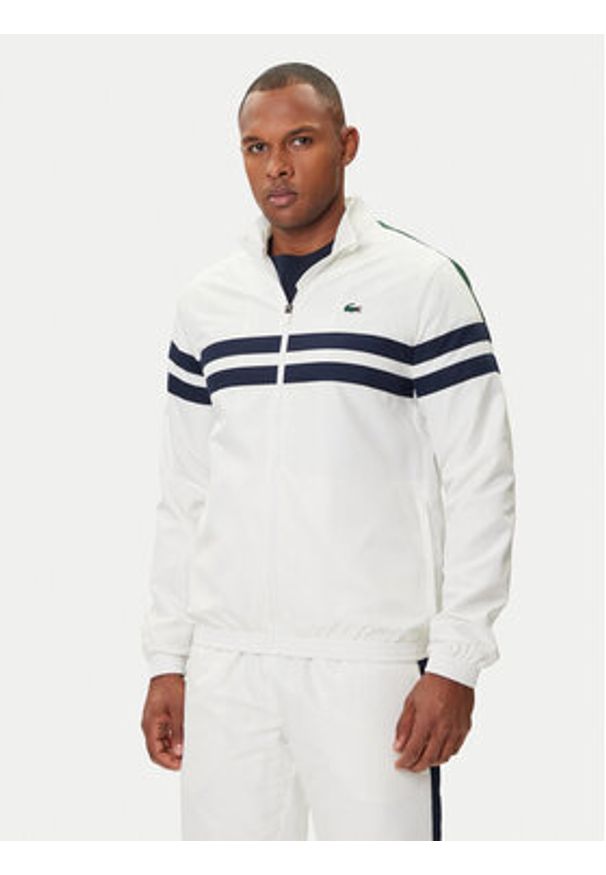 Lacoste Dres WH4766 Écru Regular Fit. Materiał: syntetyk