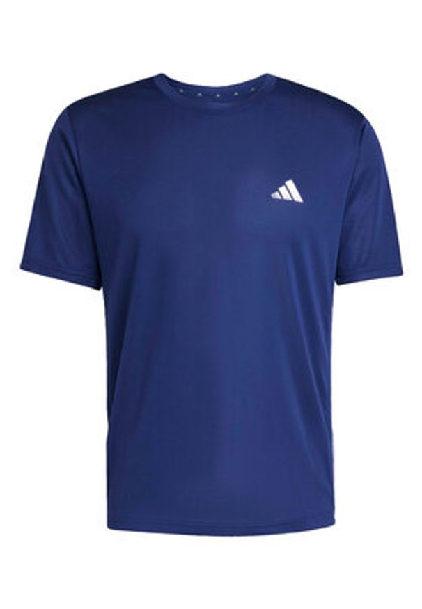 Adidas - adidas Koszulka techniczna Workout Essentials Base 3-Stripes KD0701 Granatowy Regular Fit. Kolor: niebieski. Materiał: syntetyk