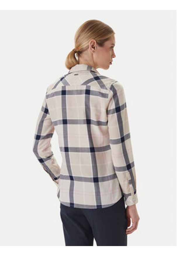 Barbour Koszula Bredon LSH1353PI55 Beżowy Regular Fit. Kolor: beżowy. Materiał: bawełna