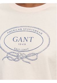 GANT - Gant T-Shirt 4201440 Różowy Regular Fit. Kolor: różowy. Materiał: bawełna #3