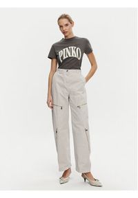 Pinko - PINKO T-Shirt 101752 A2CT I63 Szary Regular Fit. Kolor: szary. Materiał: bawełna #2