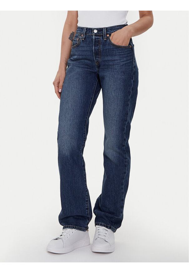 Levi's® Jeansy 501® Curve 0036A-0005 Niebieski Straight Fit. Kolor: niebieski