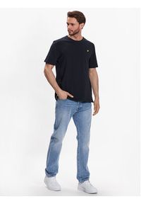 Lyle & Scott T-Shirt CREST TIPPED T SHIRT TS1805V Granatowy Regular Fit. Kolor: niebieski. Materiał: bawełna #3