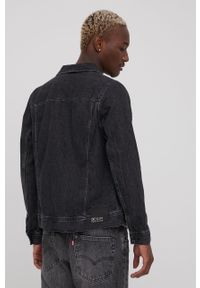 Tom Tailor kurtka jeansowa bawełniana kolor czarny przejściowa. Okazja: na co dzień. Kolor: czarny. Materiał: jeans, bawełna. Styl: casual