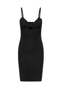 only - ONLY Sukienka letnia Janna 15343601 Czarny Slim Fit. Kolor: czarny. Materiał: bawełna. Sezon: lato #7