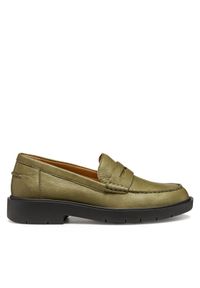 Geox Mokasyny D Spherica Ec1 D25QRA 00085 C3704 Zielony. Kolor: zielony. Materiał: skóra