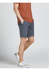 Jack & Jones - Jack&Jones Szorty materiałowe Fury 12206889 Niebieski Regular Fit. Kolor: niebieski. Materiał: bawełna