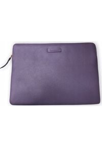 Torba dbramante Paris - Pebbled full-grain leather sleeve for Laptop 15''/MacBook Pro 16" 2016 - Daybreak Purple