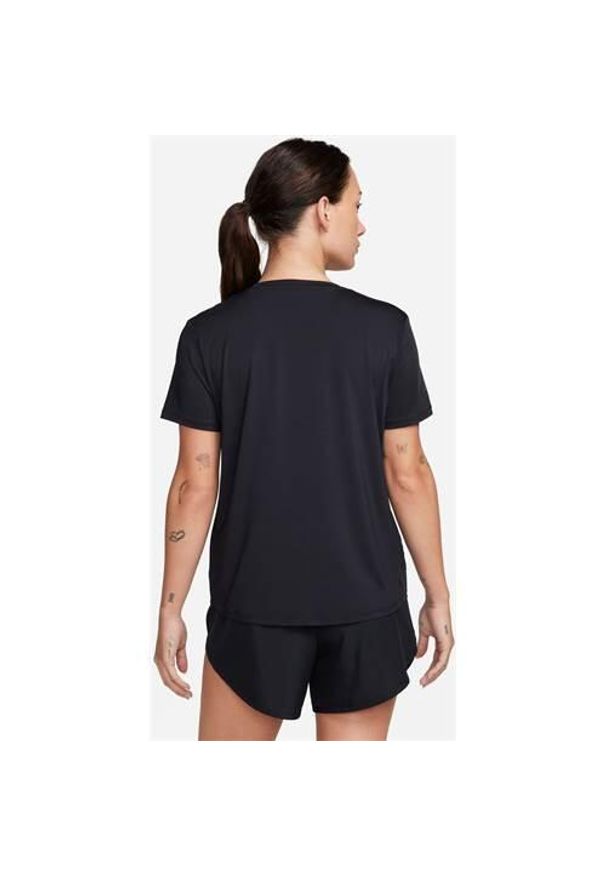 Koszulka treningowa damska Nike One Classic. Kolor: czarny. Długość rękawa: krótki rękaw. Długość: krótkie. Sport: bieganie