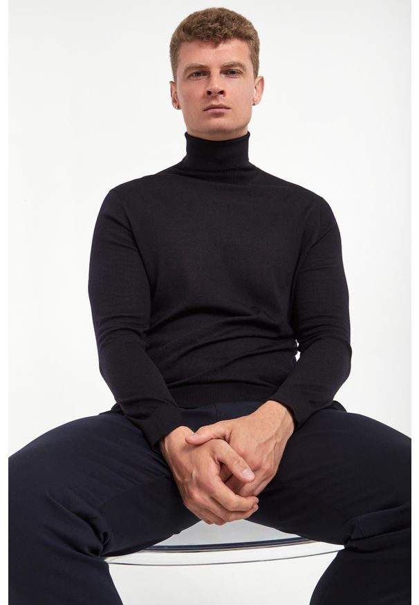 Liu Jo - Golf męski z wełny merino LIU JO. Typ kołnierza: golf. Materiał: wełna