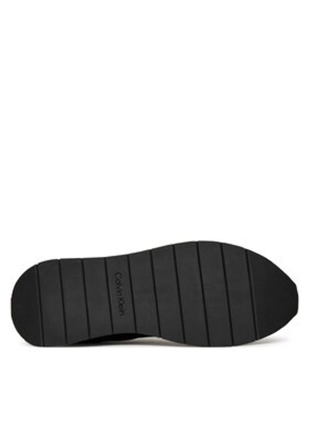Calvin Klein Sneakersy Low Prof Runn Laceup Tape HM0HM01897 Czarny. Kolor: czarny. Materiał: skóra
