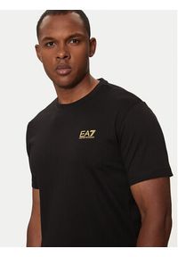 EA7 Emporio Armani T-Shirt 8NPT25 PJVPZ 0208 Czarny Regular Fit. Kolor: czarny. Materiał: bawełna
