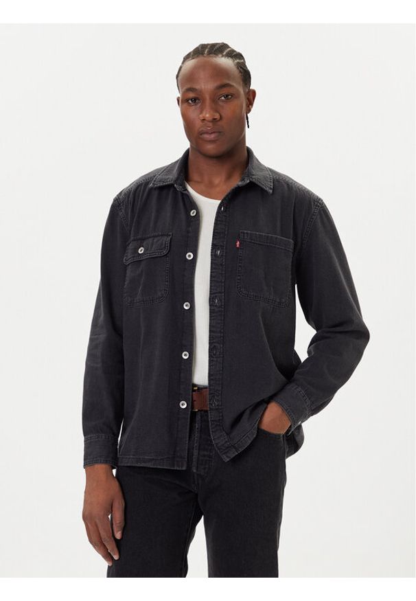 Levi's® Koszula jeansowa Truckee 003NW-0001 Czarny Relaxed Fit. Kolor: czarny. Materiał: bawełna
