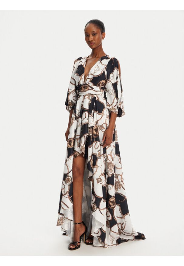 Babylon Sukienka koktajlowa S00882 Kolorowy Regular Fit. Materiał: syntetyk. Wzór: kolorowy. Styl: wizytowy