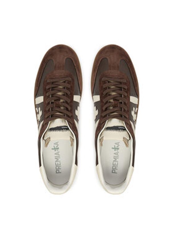 Premiata Sneakersy Bonnie Var 7670 Brązowy. Kolor: brązowy. Materiał: zamsz, skóra