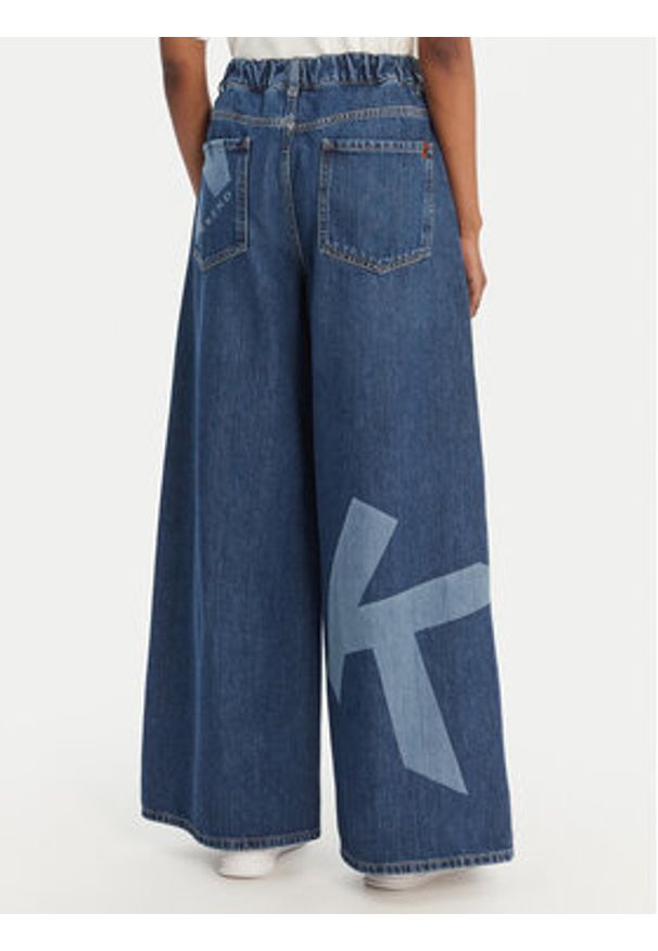 Weekend Max Mara Jeansy Vortice 2615181011 Granatowy Wide Leg. Kolor: niebieski