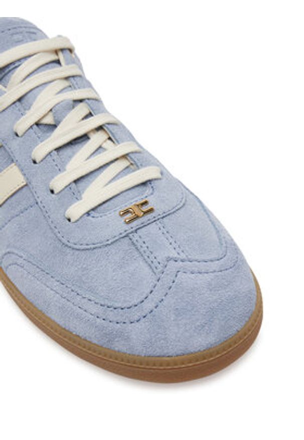 Elisabetta Franchi Sneakersy SA-51G-51E2-V400 Niebieski. Kolor: niebieski. Materiał: zamsz, skóra