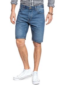 Lee - LEE 5POCKET SHORT MĘSKIE SPODENKI KRÓTKIE SOFT MID ALISO L73ELJGJ. Materiał: jeans. Długość: krótkie #8