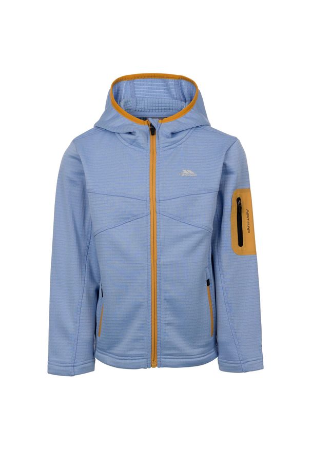 TRESPASS - Bluza dziecięca Timorous AT200 Fleece Jacket. Kolor: szary, niebieski, wielokolorowy. Sport: turystyka piesza