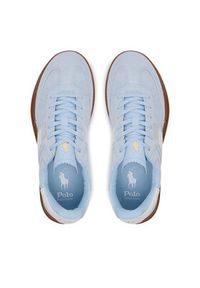 Polo Ralph Lauren Sneakersy Heritage Aera 804956688001 Błękitny. Kolor: niebieski. Materiał: zamsz, skóra