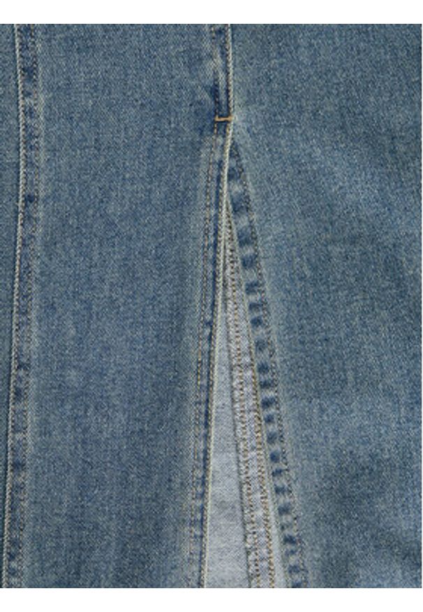JJXX Sukienka jeansowa Tinga 12260695 Niebieski Slim Fit. Kolor: niebieski. Materiał: syntetyk, bawełna