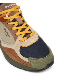 Pepe Jeans Sneakersy Marlon Sports M PMS600002 Brązowy. Kolor: brązowy. Materiał: zamsz, skóra #6